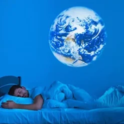 Earth Moon Projection Lamp Star Projector Planet Projector Background Atmosphere Led Night Light for Kids Bedroom Wall Decoration