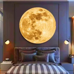Earth Moon Projection Lamp Star Projector Planet Projector Background Atmosphere Led Night Light for Kids Bedroom Wall Decoration