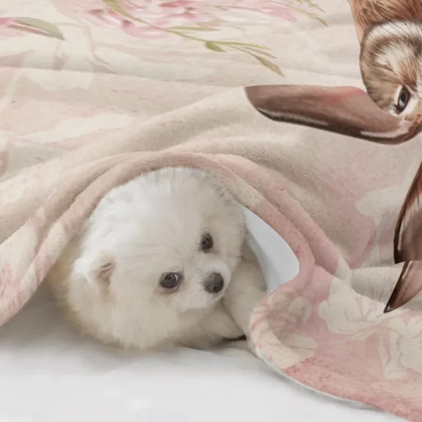 Easter Day Bunny Rabbit Pattern Throws Blanket Flannel Throw Blankets Warm All Seasons Gifts Big Blanket