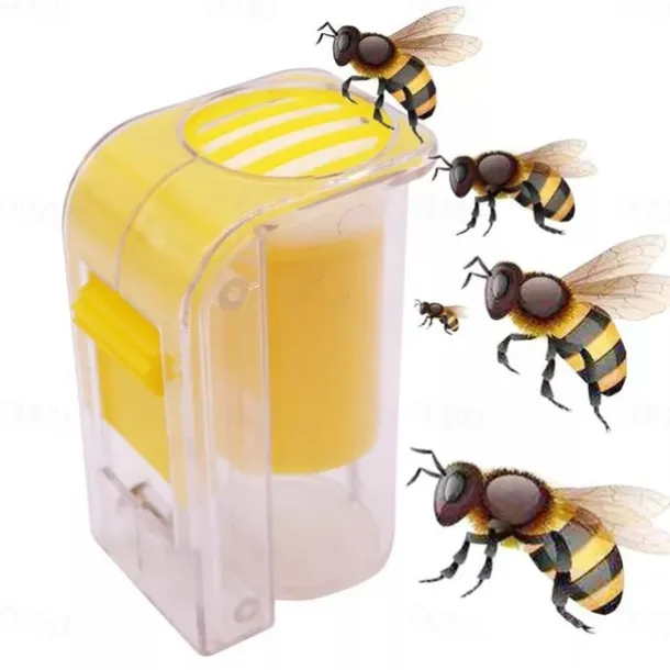 Easy-Grip Bee Queen Marker Catcher - Lightweight, Durable Plastic, One-Handed Operation for Quick & Safe Queen Bee Handling