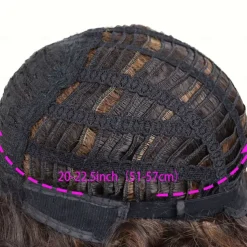 Easy-Style Heatproof Synthetic Wig - Bob with Bangs Lush Curls Perfect for Daily Wear & Special Occasions Natural Look Halloween Wigs