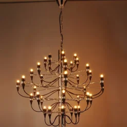 Ecolight 95 cm Pendant Light Creative Candle Style Chandelier Metal Candle-style Classic Office, Shops / Cafes Electroplated Artistic Chic Modern 110-120V 220-240V