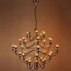 Ecolight 95 cm Pendant Light Creative Candle Style Chandelier Metal Candle-style Classic Office, Shops / Cafes Electroplated Artistic Chic Modern 110-120V 220-240V