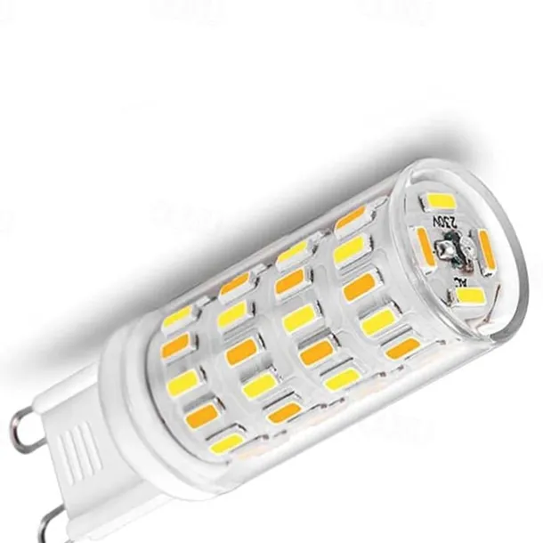 E14/G9 LED Three Color Light Bulbs Intelligent IC Without Strobe 3W LED Corn Lamp 220V 2300K/4500K/6000K 3 Temperature Used for cabinets Living Room 4Pcs