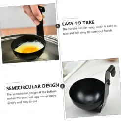 Egg Poacher with Stainless Steel Poached Egg Maker Non-Stick Perfect Poached Eggs Cups Egg Poaching Cups for Cooking Breakfast Eggs