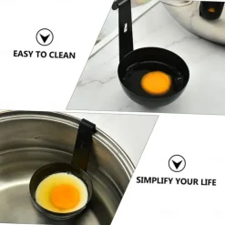 Egg Poacher with Stainless Steel Poached Egg Maker Non-Stick Perfect Poached Eggs Cups Egg Poaching Cups for Cooking Breakfast Eggs