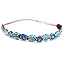 Elastic Beaded Headbands Beads Crystal Rhinestone for Women amp Girls