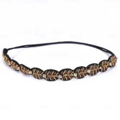 Elastic Beaded Headbands Beads Crystal Rhinestone for Women amp Girls