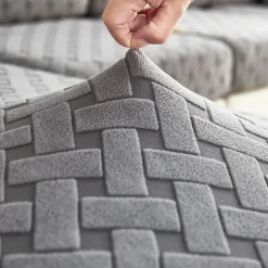 Elastic Dining Chair Cover Stretch Removable Washable Short Jacquard High Back Dining Chair Cover Protector Seat Slipcover