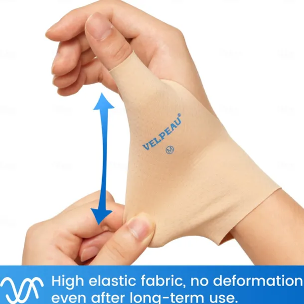 Elastic Thumb Wrist Support Brace for Men Women (Pack of 2) Waterproof Compression Sleeve for Arthritis Pain Tendonitis Sports Splint Liner