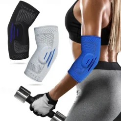 Elbow Compression Sleeves (1 pac) - Support for Tendonitis Prevention & Recovery