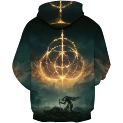 Elden Ring Hero Hoodie Cartoon Manga Anime 3D Harajuku Graphic Kawaii For Couple's Men's Women's Adults' Back To School 3D Print