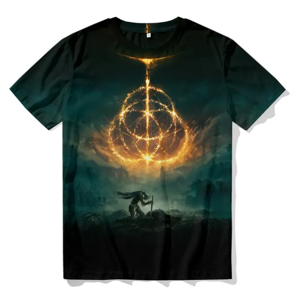 Elden Ring Hero T-shirt Cartoon Manga Anime 3D Harajuku Graphic Kawaii For Couple's Men's Women's Adults' Back To School 3D Print