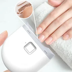 Electric Automatic Nail Clippers for Adults Baby Pedicure Finger Toe Scissors Nail Debris Container Anti-Splash Manicure Electric