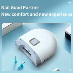 Electric Automatic Nail Clippers for Adults Baby Pedicure Finger Toe Scissors Nail Debris Container Anti-Splash Manicure Electric