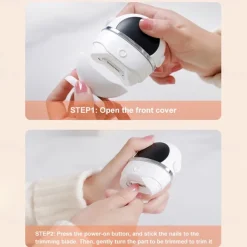 Electric Automatic Nail Clipper Robot Smart Trimmer Cutter Scissors Anti-Splash Baby Care Manicure For Kid Elder Aldult