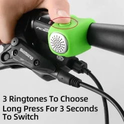 Electric Bicycle Bell 90db Horn Rain Proof MTB Bicycle Handlebar Silicone Shell Ring Bicycle Bell Accessories