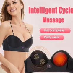 Electric Breast Massage Bra Infrared Heating Chest Enlargement Stimulator Enhancer Massager The Circulation Relieve Breasts