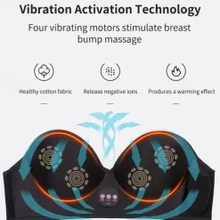 Electric Breast Massage Bra Infrared Heating Chest Enlargement Stimulator Enhancer Massager The Circulation Relieve Breasts