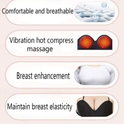 Electric Breast Massage Bra Infrared Heating Chest Enlargement Stimulator Enhancer Massager The Circulation Relieve Breasts
