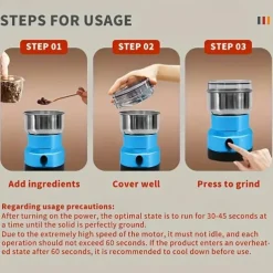 Electric Cereals Grain Grinder Grinding Machine Coffee BlenderCoffee Preparation Machine Portable Grinder Electric Grinder BeanGrinder Coffee Maker For Home