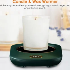 Electric Coffee Mug Heater for Desk Auto Shut off USB Tea Milk Beverage Cup Heater Heating Plate for Office Home 3 Temperature Setting