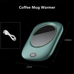 Electric Coffee Mug Heater for Desk Auto Shut off USB Tea Milk Beverage Cup Heater Heating Plate for Office Home 3 Temperature Setting