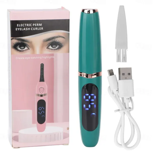 Electric Eyelash Curler Rechargeable Heating Portable Eyelash Curler Long Lasting Eyelash Curler Tool
