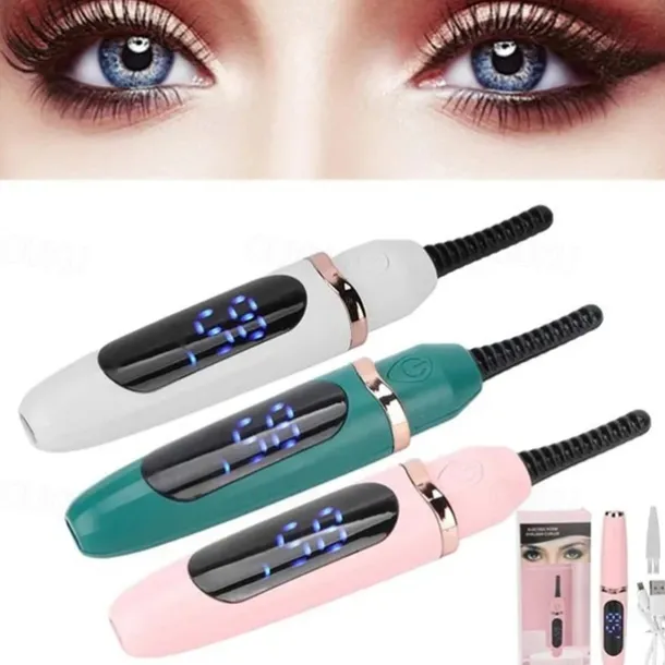 Electric Eyelash Curler Rechargeable Heating Portable Eyelash Curler Long Lasting Eyelash Curler Tool