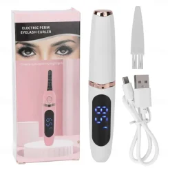 Electric Eyelash Curler Rechargeable Heating Portable Eyelash Curler Long Lasting Eyelash Curler Tool