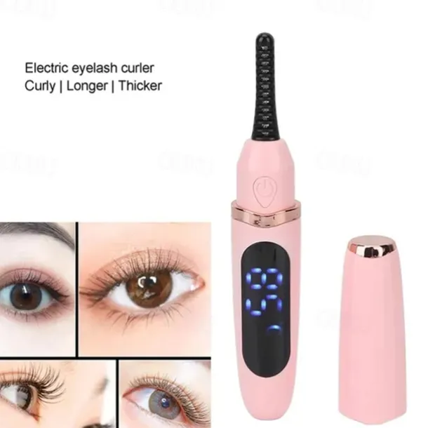 Electric Eyelash Curler Rechargeable Heating Portable Eyelash Curler Long Lasting Eyelash Curler Tool