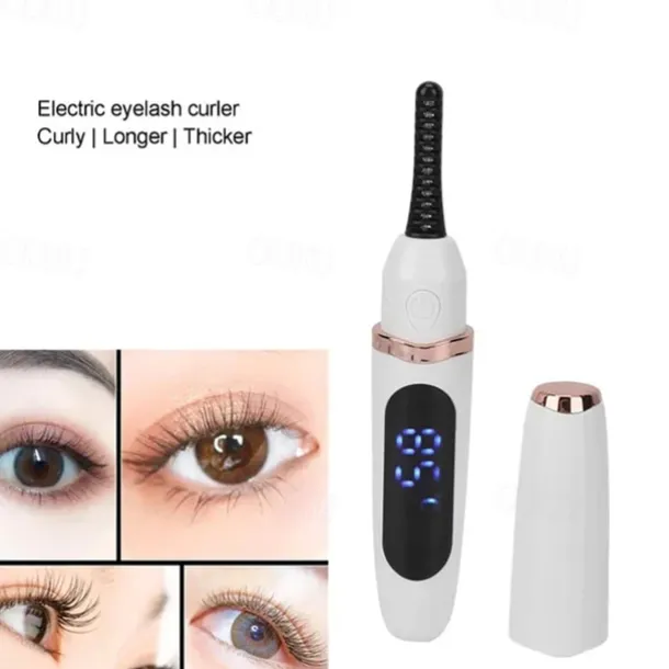 Electric Eyelash Curler Rechargeable Heating Portable Eyelash Curler Long Lasting Eyelash Curler Tool