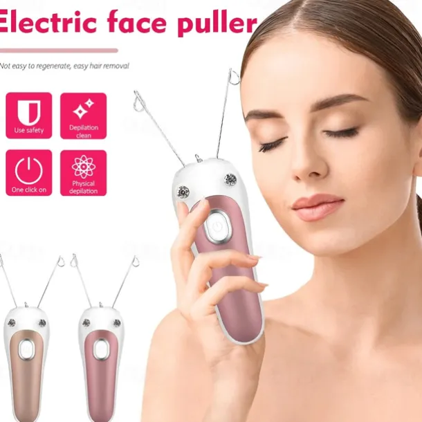 Electric Facial Hair Remover Female Body Leg Face Cotton Thread Epilator Shaver Mini Women Hair Removal Beauty Machine