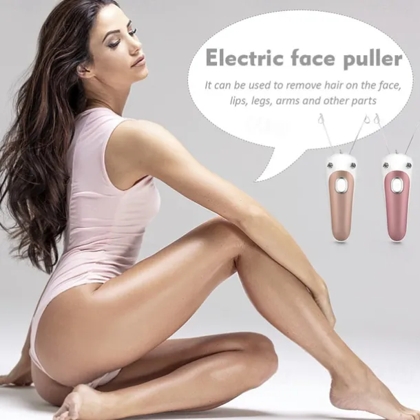 Electric Facial Hair Remover Female Body Leg Face Cotton Thread Epilator Shaver Mini Women Hair Removal Beauty Machine