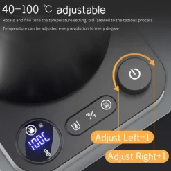 Electric Gooseneck Kettle Fast Water Boiler Stainless Steel Inner Temperature Control LCD Display Auto Shut Off 0.9L Pour Over Coffee and Tea Kettle