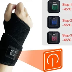 Electric Heating Wrist Massager Brace Warm Arthritis Wristband Hot Compress Physiotherapy Device Fitness Wrister Joint Care