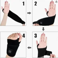 Electric Heating Wrist Massager Brace Warm Arthritis Wristband Hot Compress Physiotherapy Device Fitness Wrister Joint Care