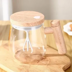 Electric High-Speed Mixing Cup Stirring Mug Automatic Stirring Coffee Mug Rotating Travel Mixing Cup 400ml