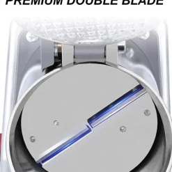 Electric Ice Crusher Crushed Ice Machine Snow Cone Maker with Stainless Steel Bowl Ice Shaver for Ice Cream, Cocktails, Cold Juice and Smoothies