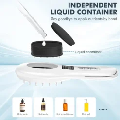 Electric massage comb red and blue light into the scalp massager hair medicine comb