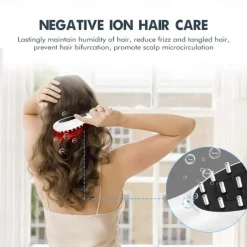 Electric massage comb red and blue light into the scalp massager hair medicine comb