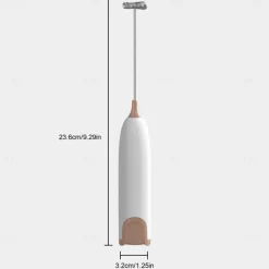Electric Milk Frother Kitchen Drink Foamer Whisk Mixer Stirrer Coffee Cappuccino Creamer Whisk Frothy Blend Whisker Egg Beater, Without Battery