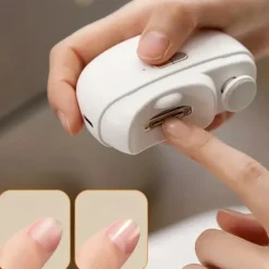 Electric Nail Clipper Safety Automatic Fingernail Clipper Portable Nail Trimmer Electric Nail Trimmer Manicure Tool For Kids Adults Elderly