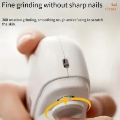 Electric Nail Clipper Safety Automatic Fingernail Clipper Portable Nail Trimmer Electric Nail Trimmer Manicure Tool For Kids Adults Elderly