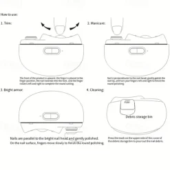 Electric Nail Clipper Safety Automatic Fingernail Clipper Portable Nail Trimmer Electric Nail Trimmer Manicure Tool For Kids Adults Elderly