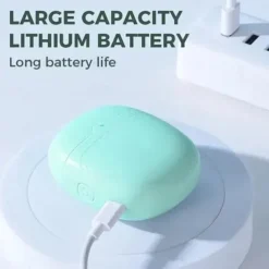 Electric Nail Clippers Automatic Nail Clipper with Light 2 In 1 Fingernail Cutter and File with Nail Scraps Storage USB Rechargeable Safety Fingernail Trimmer for Adults and Baby Nail Care