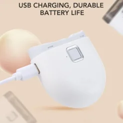 Electric Nail Clippers Automatic Nail Clipper with Light 2 In 1 Fingernail Cutter and File with Nail Scraps Storage USB Rechargeable Safety Fingernail Trimmer for Adults and Baby Nail Care