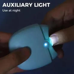 Electric Nail Clippers Automatic Nail Clipper with Light 2 In 1 Fingernail Cutter and File with Nail Scraps Storage USB Rechargeable Safety Fingernail Trimmer for Adults and Baby Nail Care