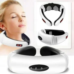 Electric Neck Massager & Pulse Back 6 Modes Power Control Far Infrared Heating Pain Relief Tool Health Care Relaxation Machine