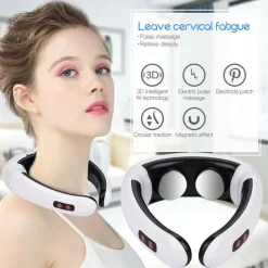 Electric Neck Massager & Pulse Back 6 Modes Power Control Far Infrared Heating Pain Relief Tool Health Care Relaxation Machine